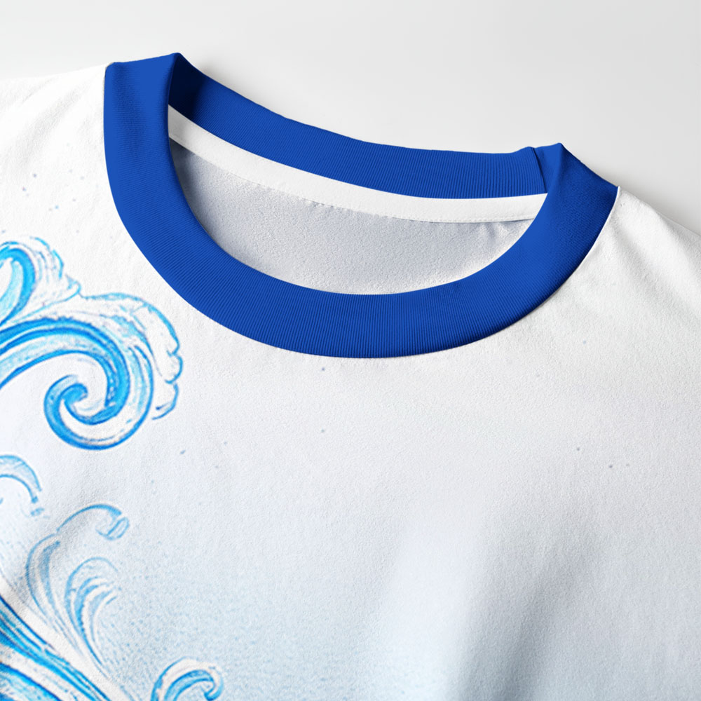 Tokyo-Tiger Van Gogh's Wave Red Koi Eco-Friendly Long Sleeve T-Shirt