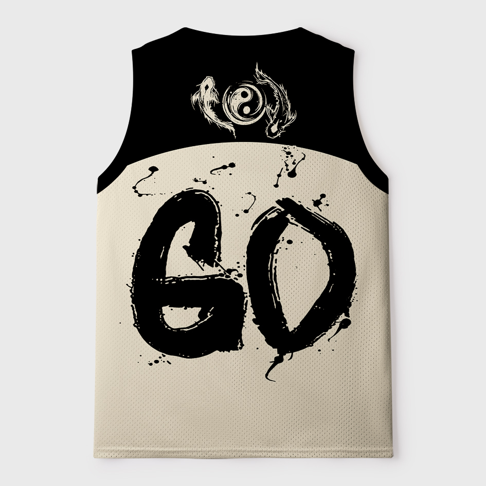 Tokyo-Tiger Japanese Ink Art Capybara Samurai Mesh Tank Top