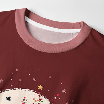 Tokyo-Tiger Winter Plum Resilience Eco-Friendly Long Sleeve T-Shirt