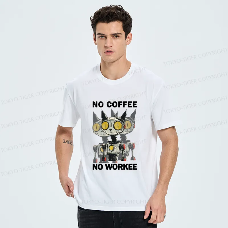 Tokyo-Tiger No Coffee No Workee Classic T-Shirt