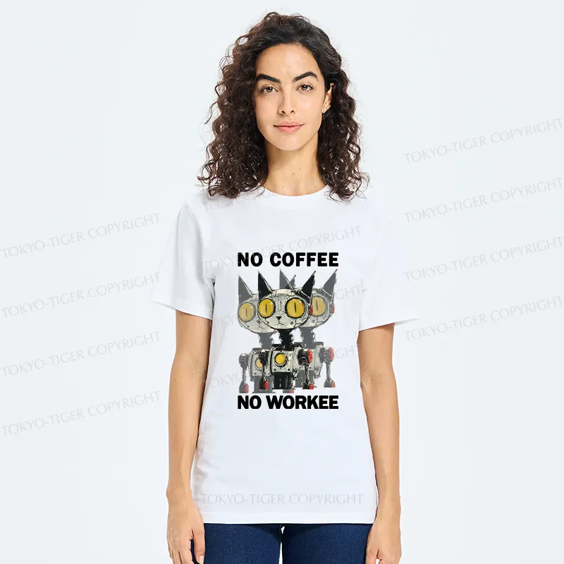 Tokyo-Tiger No Coffee No Workee Classic T-Shirt