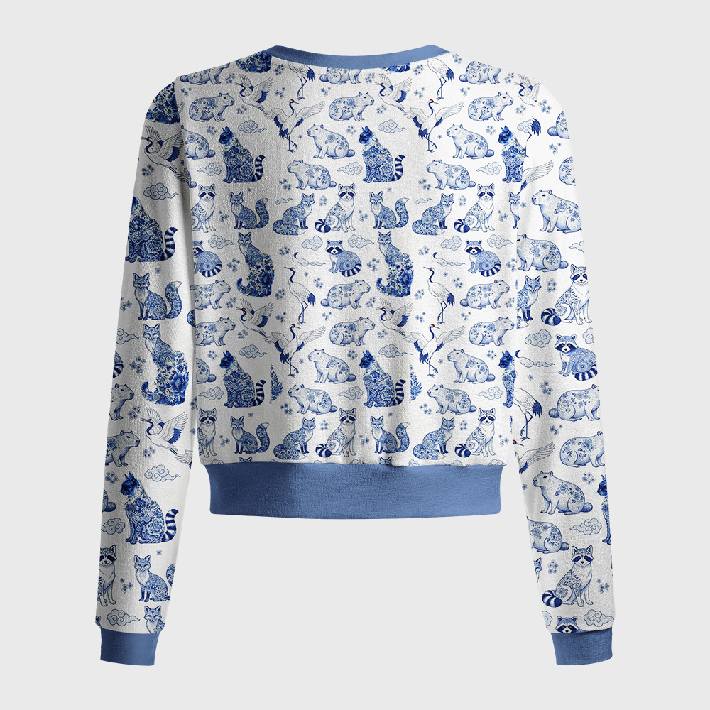 Tokyo-Tiger Floral Adorned Animals In Harmony Women's Lightweight Cardigan