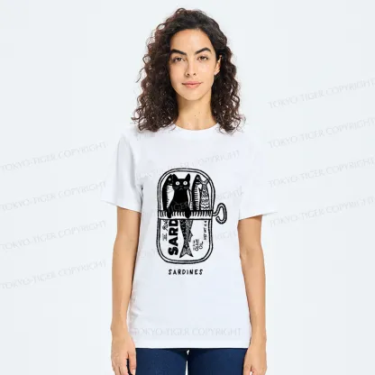 Tokyo-Tiger Cat Hiding In A Sardine Can Classic T-Shirt