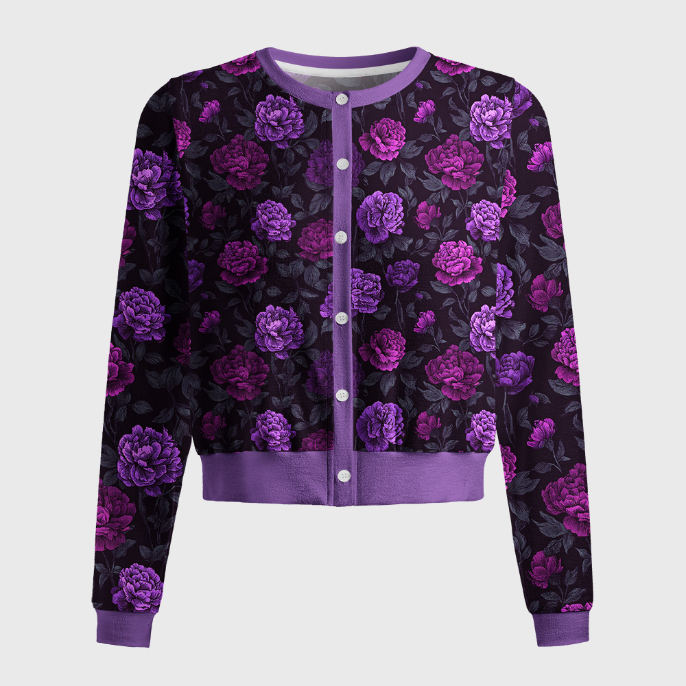 Tokyo-Tiger Peony Grace Women's Lightweight Cardigan