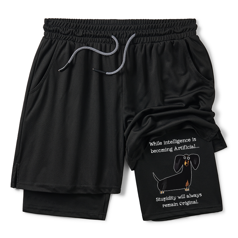 Tokyo-Tiger Dachshund Real Humor Funny Meme Training Shorts
