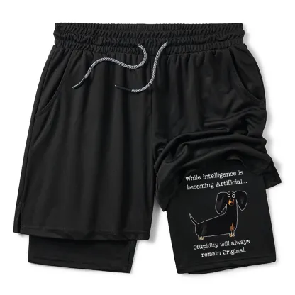Tokyo-Tiger Dachshund Real Humor Funny Meme Training Shorts