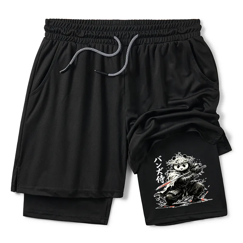 Tokyo-Tiger Panda Samurai Warrior Training Shorts Sale