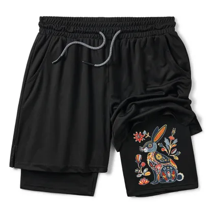 Tokyo-Tiger Folk Hare Bloom Training Shorts