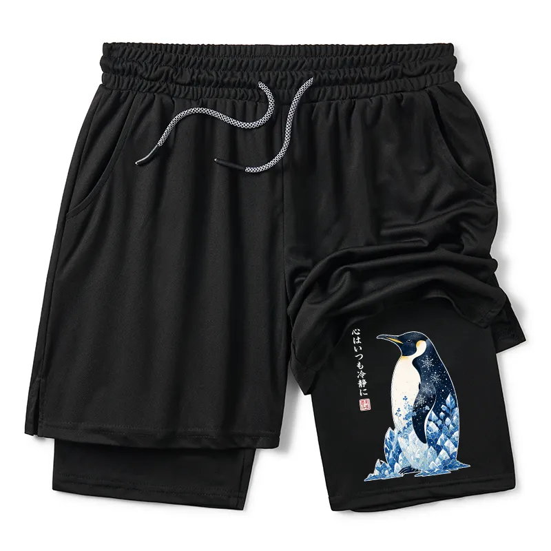 Tokyo-Tiger Keep Calm Penguin Training Shorts Sale