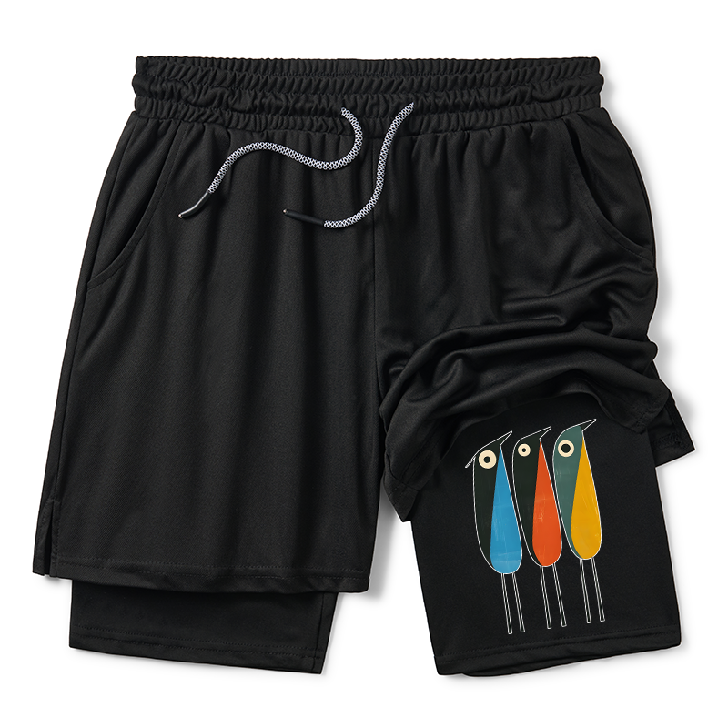 Tokyo-Tiger Bold Shape Birds Training Shorts