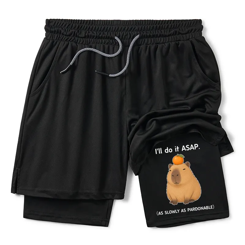 Tokyo-Tiger Slow Task Capybara Meme Training Shorts Sale