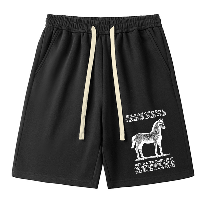 Tokyo-Tiger Funny Horse And Water Saying Unisex Shorts