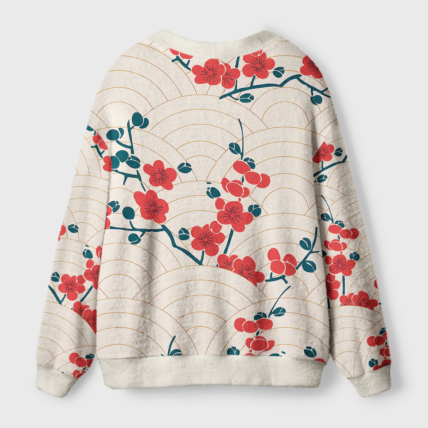 Tokyo-Tiger Blossom Wave Ugly Cardigan Sweater