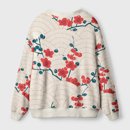 Tokyo-Tiger Blossom Wave Ugly Cardigan Sweater