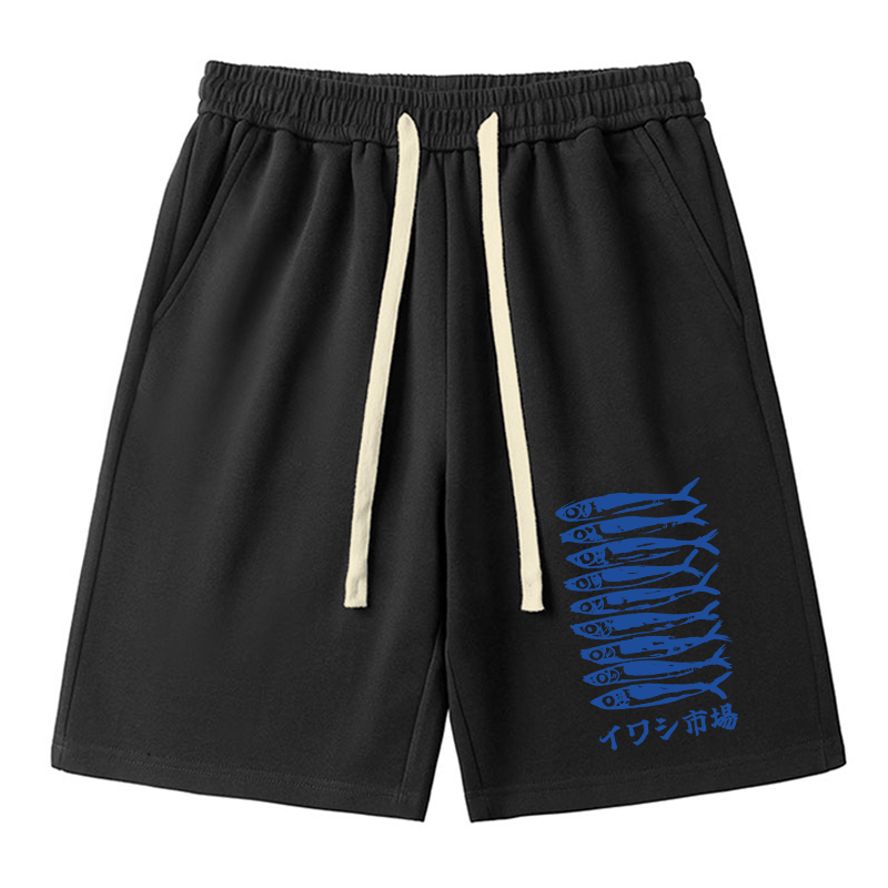 Tokyo-Tiger Sardine Market Unisex Shorts