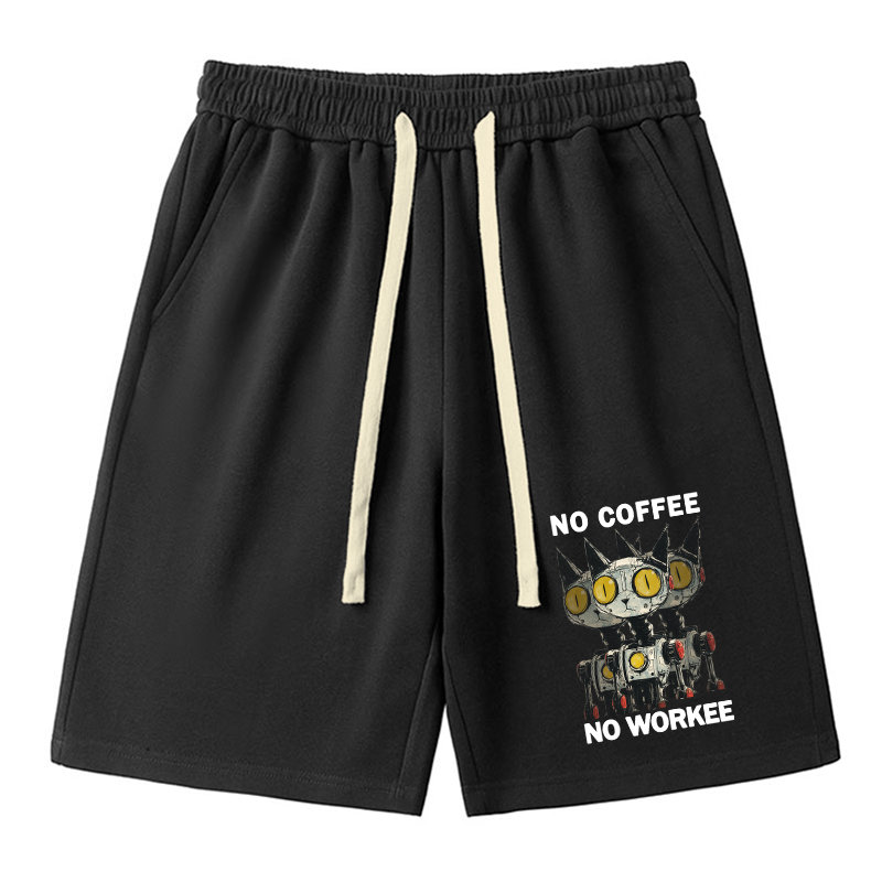 Tokyo-Tiger No Coffee No Workee Unisex Shorts