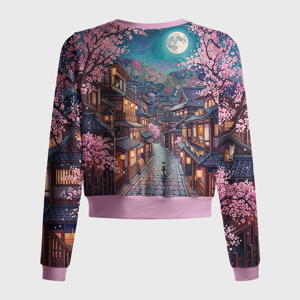 Tokyo-Tiger Cats Of Sakura Town Women's Lightweight Cardigan