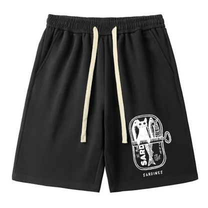 Tokyo-Tiger Cat Hiding In A Sardine Can Unisex Shorts