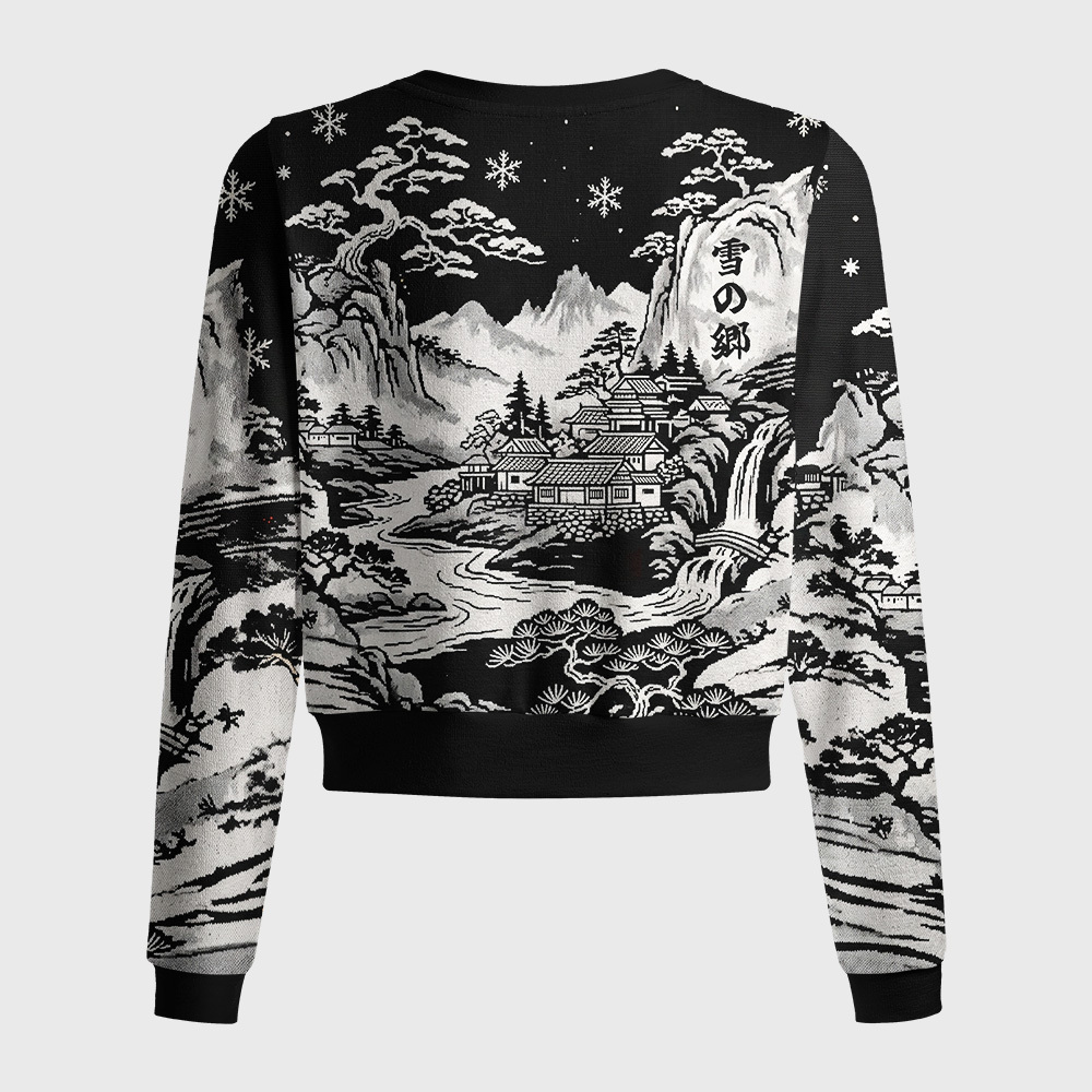Tokyo-Tiger Land Of Falling Snow Women's Lightweight Cardigan
