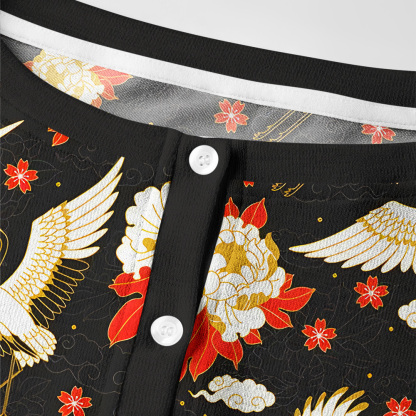 Tokyo-Tiger Celestial Cranes And Blossoms Women's Lightweight Cardigan
