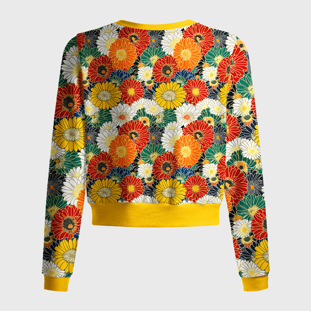 Tokyo-Tiger Colorful Chrysanthemums Women's Lightweight Cardigan