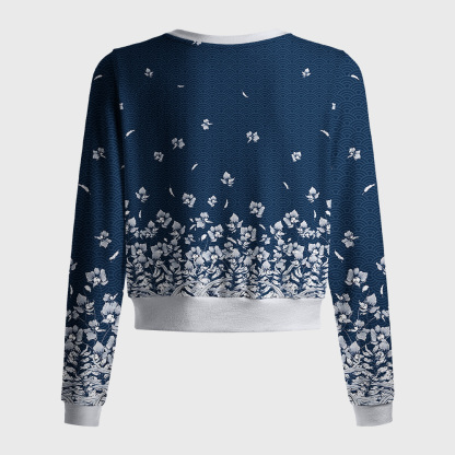 Tokyo-Tiger Falling Petals Women's Lightweight Cardigan