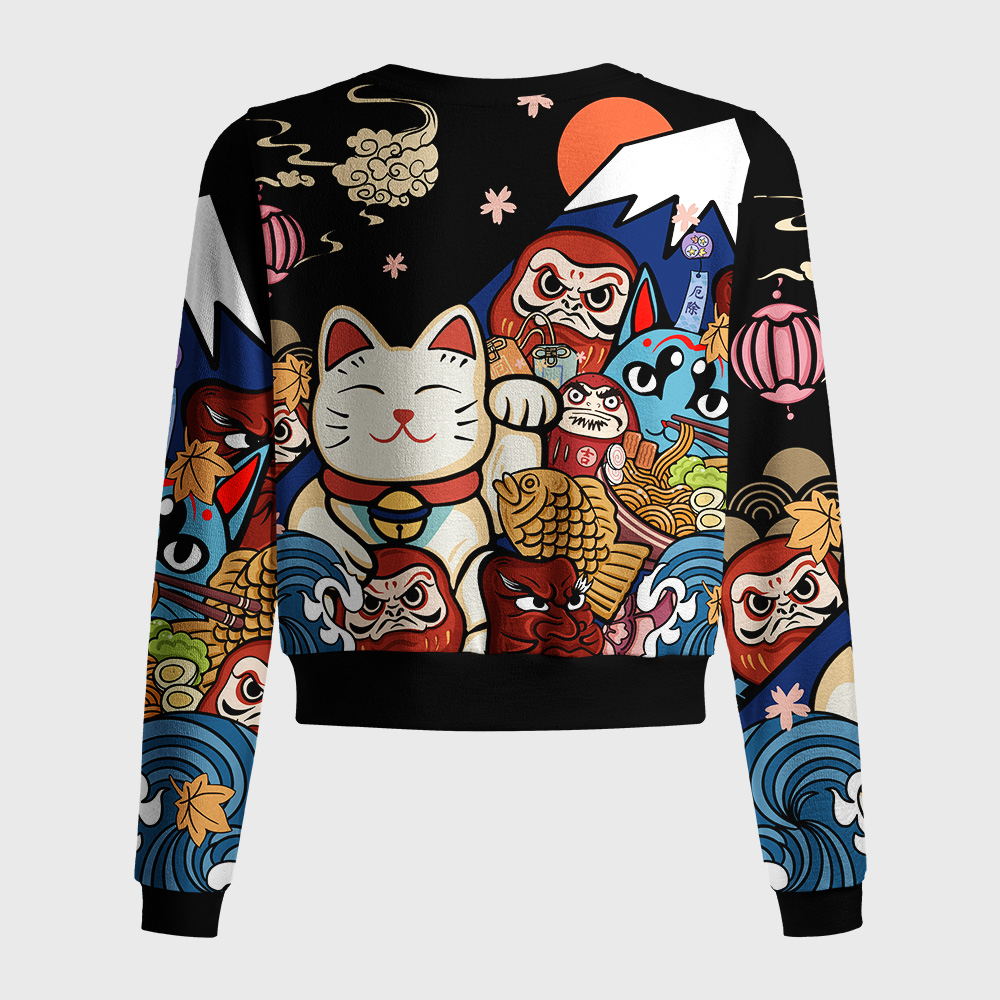 Tokyo-Tiger Traditional Japanese Elements Women's Lightweight Cardigan