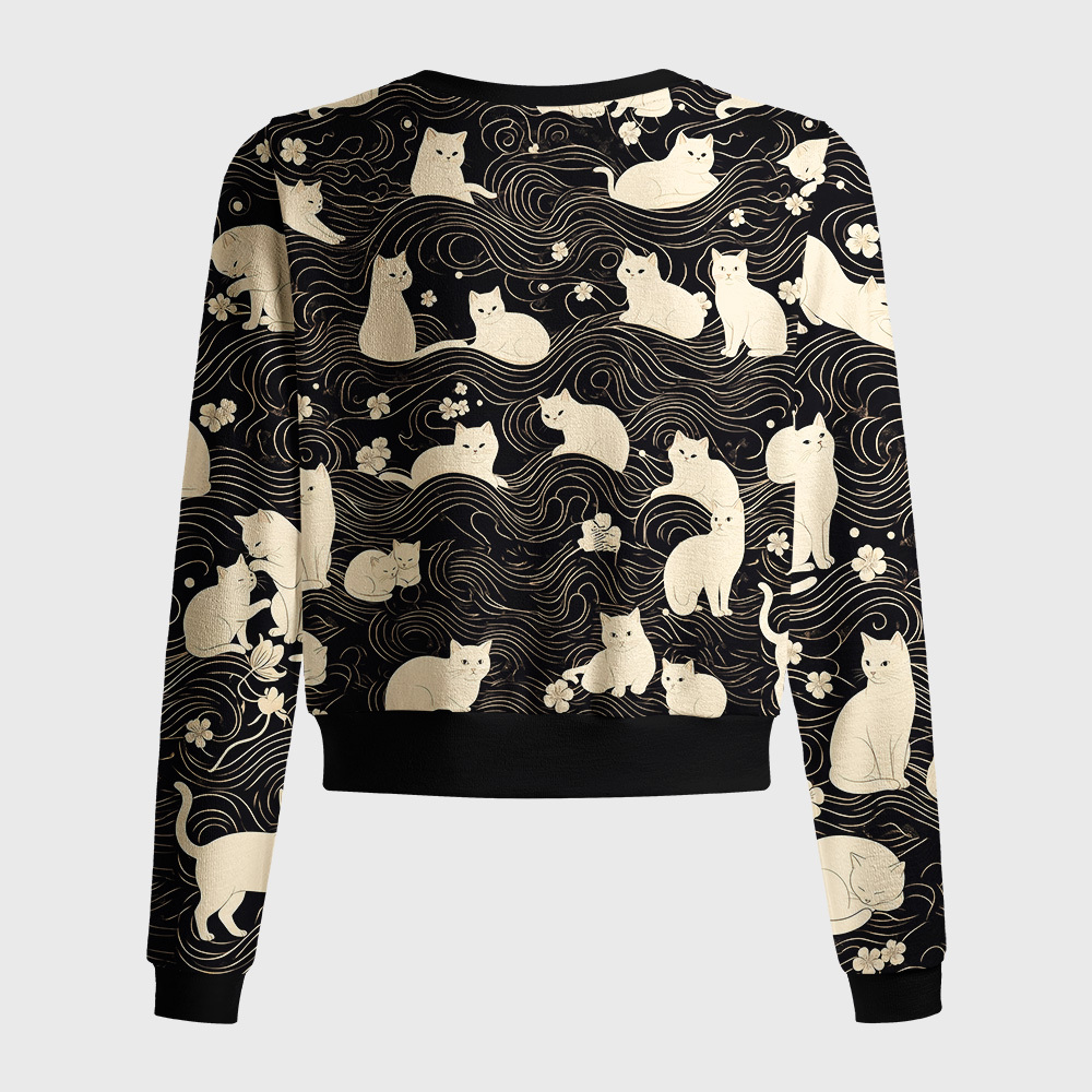 Tokyo-Tiger Mysterious Cat Women's Lightweight Cardigan