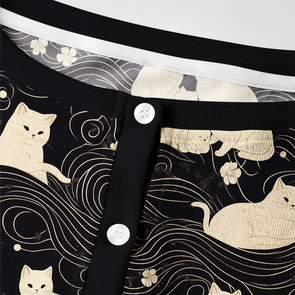 Tokyo-Tiger Mysterious Cat Women's Lightweight Cardigan