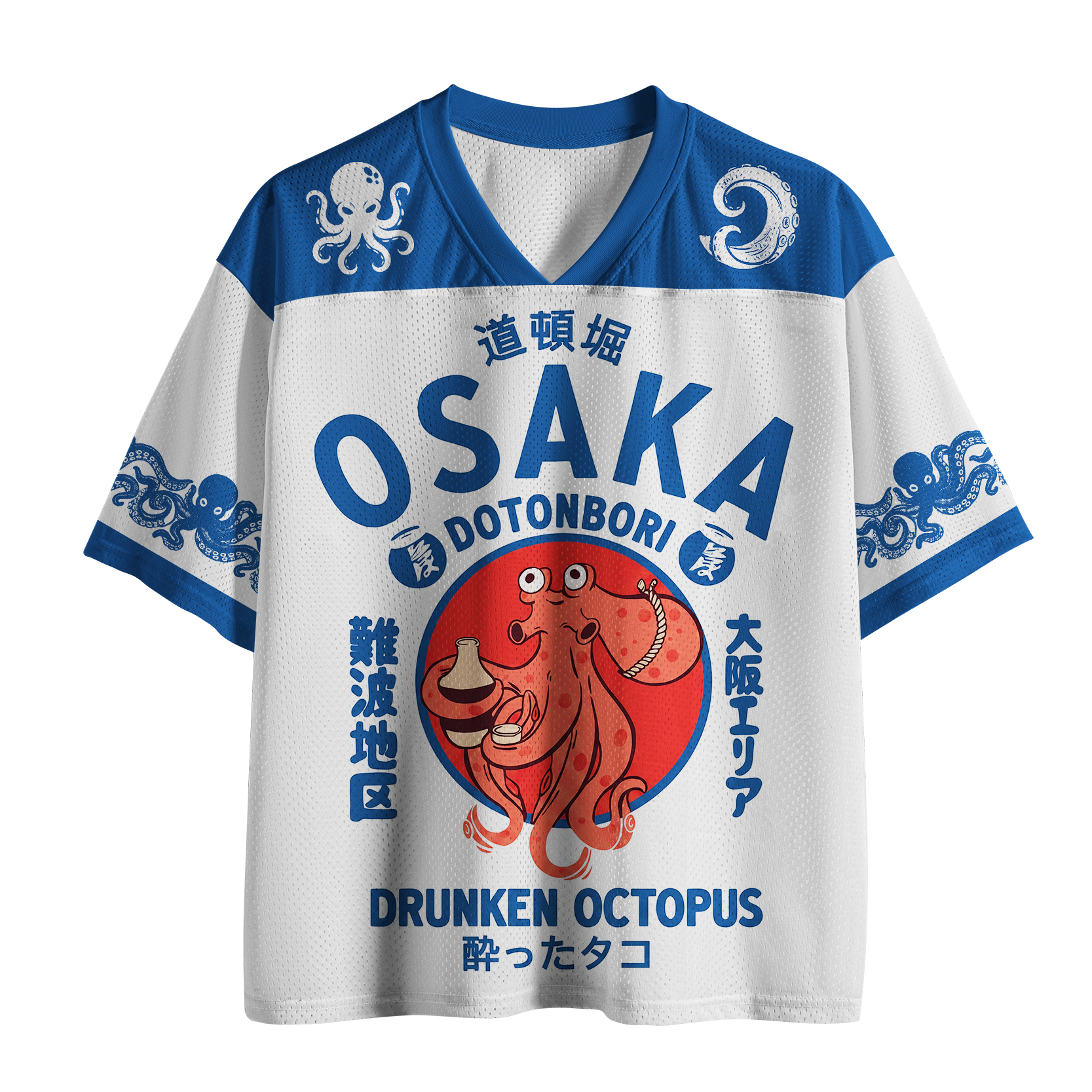 Tokyo-Tiger Moonlit Cat And Flowers Mesh Jersey