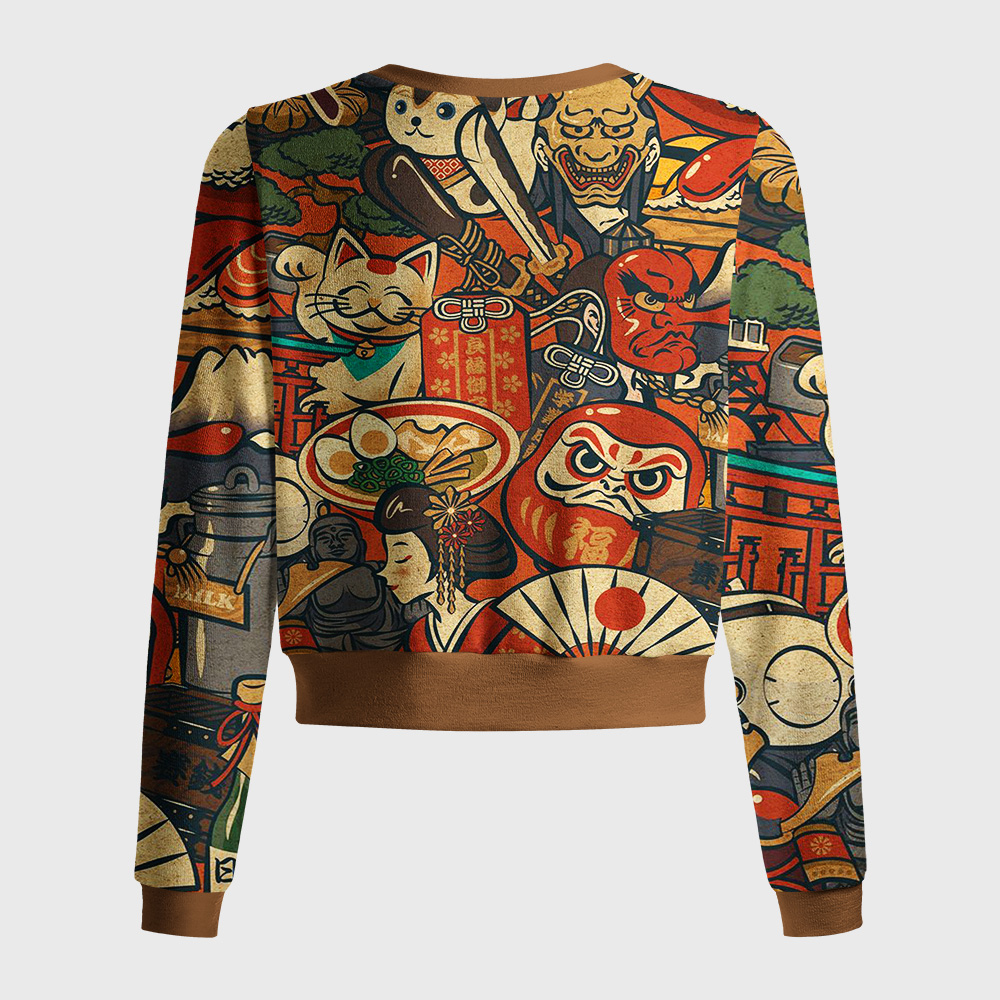 Tokyo-Tiger Japanese Traditional Elements Women's Lightweight Cardigan