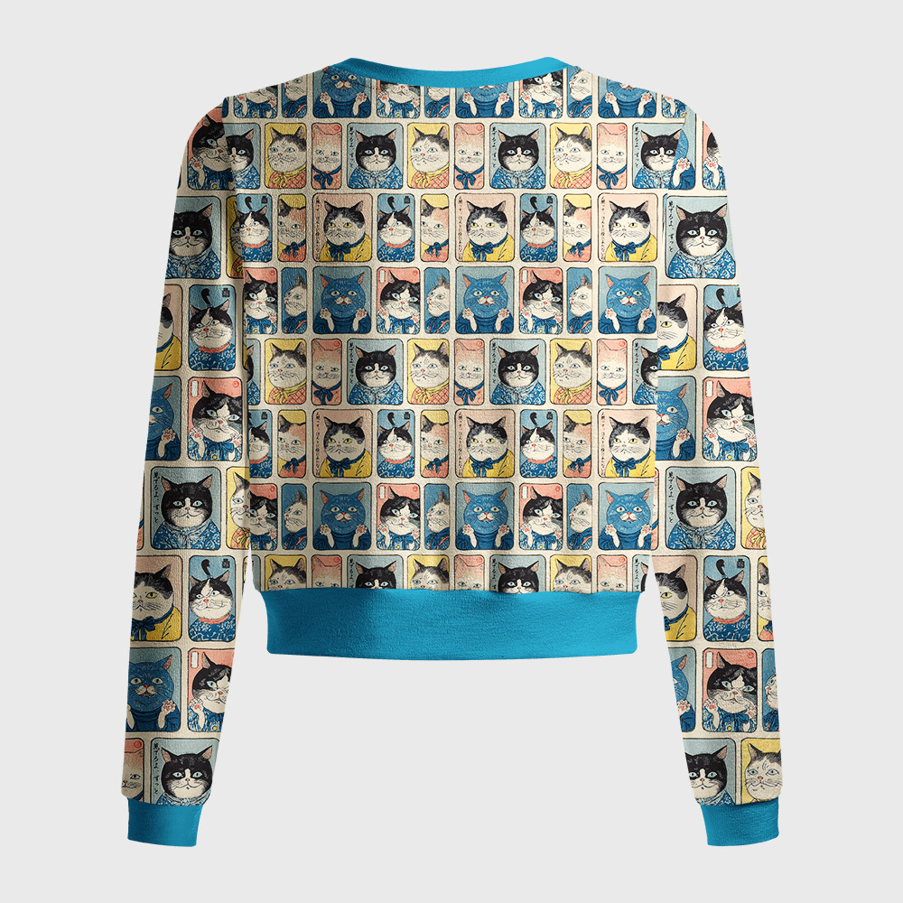Tokyo-Tiger Many Cats Are Watching You Women's Lightweight Cardigan