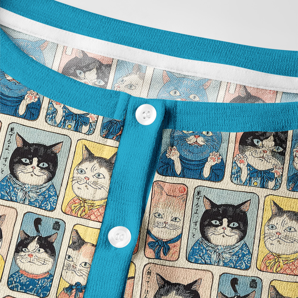 Tokyo-Tiger Many Cats Are Watching You Women's Lightweight Cardigan