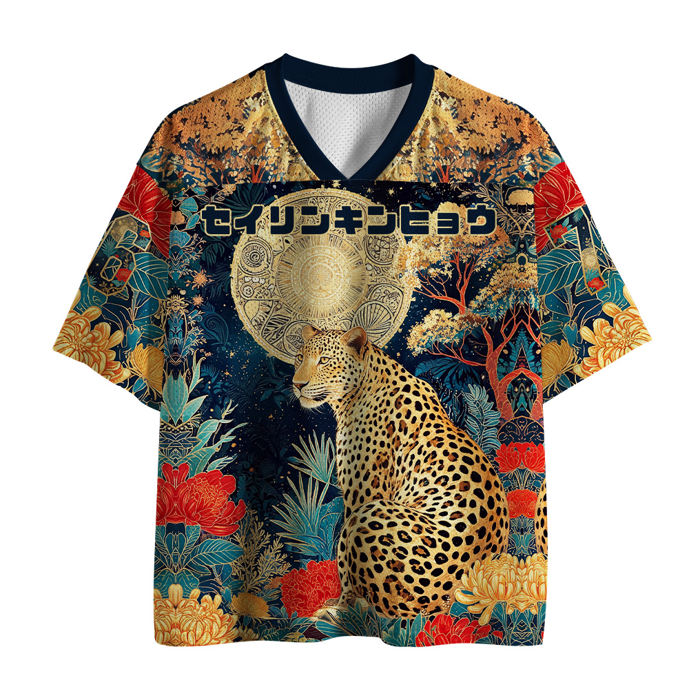 Tokyo-Tiger Golden Beast Of Star‑Forest Mesh Jersey