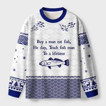 Tokyo-Tiger The "Fish Man" Meme Eco-Friendly Long Sleeve T-Shirt