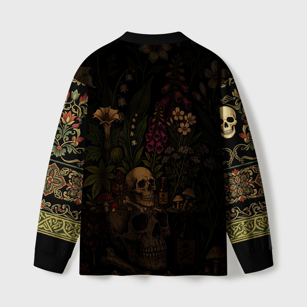 Tokyo-Tiger Beautiful Poison Floral Eco-Friendly Long Sleeve T-Shirt