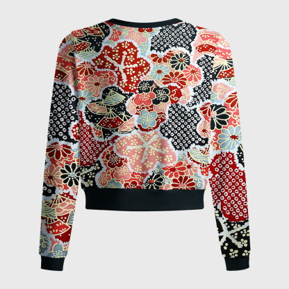 Tokyo-Tiger Floral Symphony Women's Lightweight Cardigan