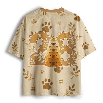 Tokyo-Tiger Capybaras Stacked Together Mesh Jersey