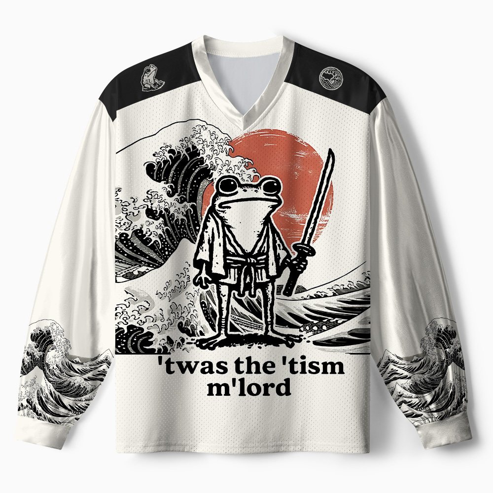 Tokyo-Tiger Focused Samurai Frog Paneled Long Sleeve Jersey