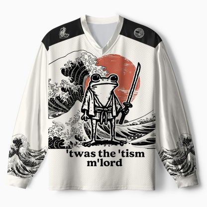 Tokyo-Tiger Focused Samurai Frog Paneled Long Sleeve Jersey