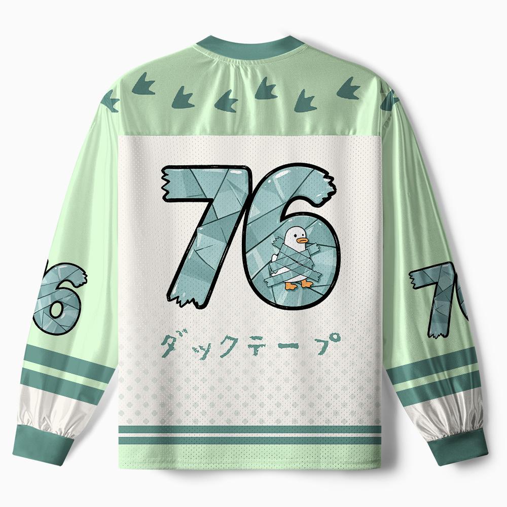 Tokyo-Tiger Duck-Tape Paneled Long Sleeve Jersey
