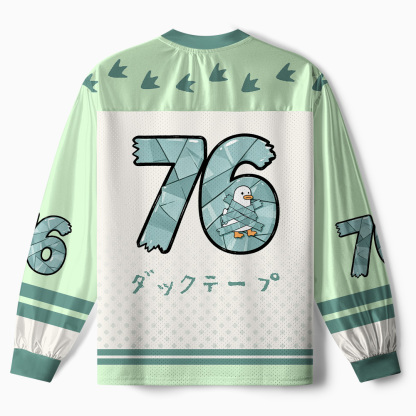 Tokyo-Tiger Duck-Tape Paneled Long Sleeve Jersey