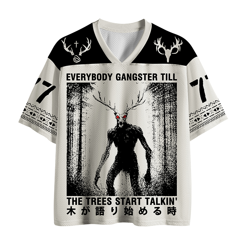 Tokyo-Tiger Dark Woods Meme Mesh Jersey