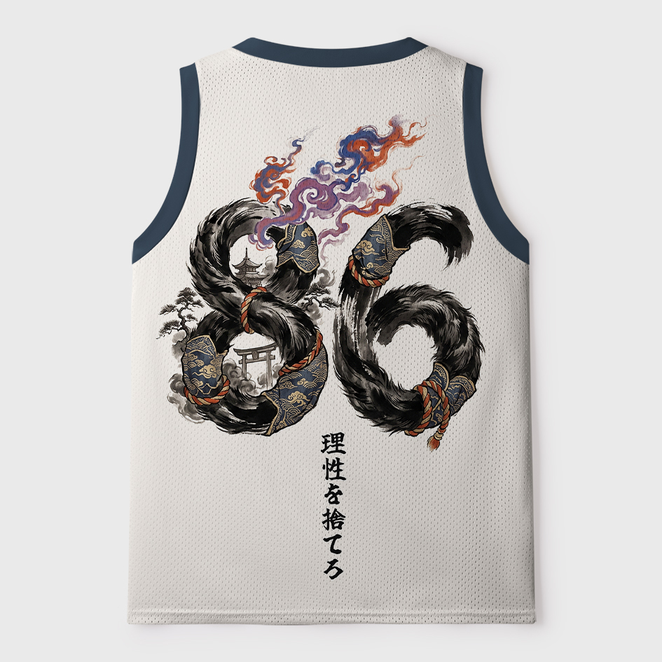 Tokyo-Tiger Japanese Demon Gorilla Ukiyo‑e Art Mesh Tank Top