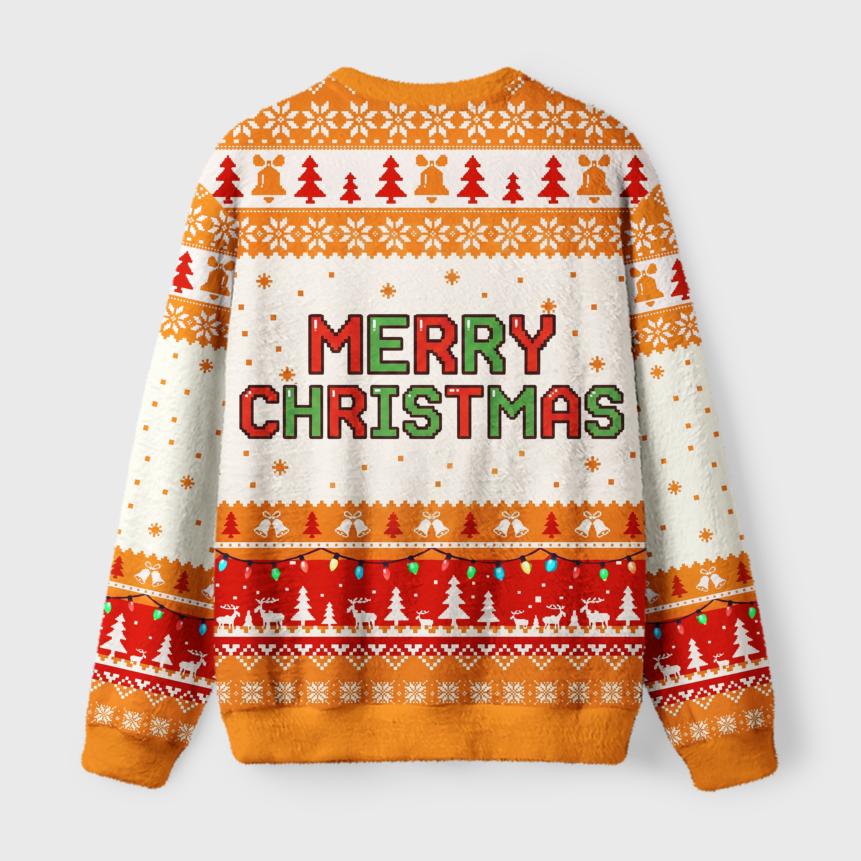 Tokyo-Tiger Funny Meme Christmas Duck Scooter Fuzzy Christmas Ugly Sweatshirt