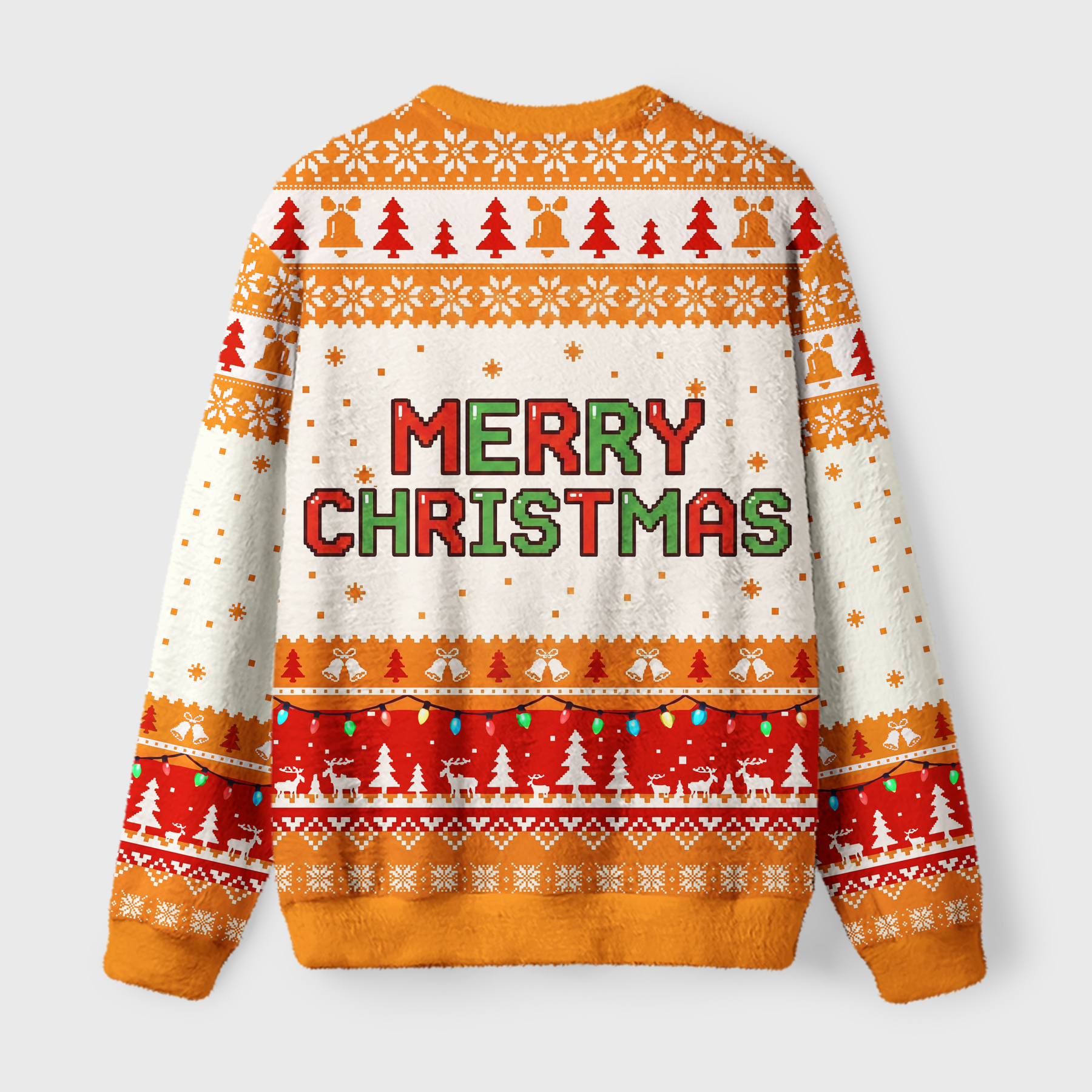 Tokyo-Tiger Funny Meme Christmas Duck Scooter Fuzzy Christmas Ugly Sweatshirt