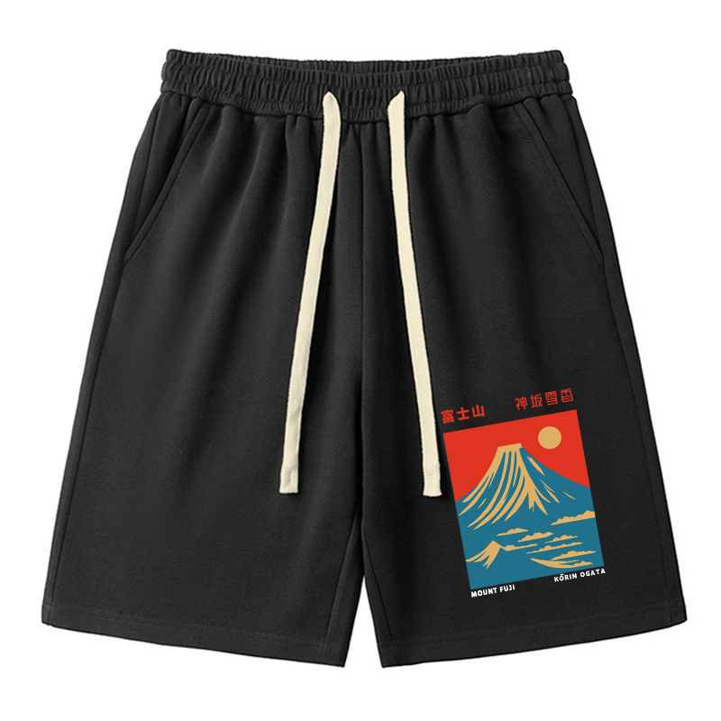Tokyo-Tiger Mount Fuji Vintage Unisex Shorts