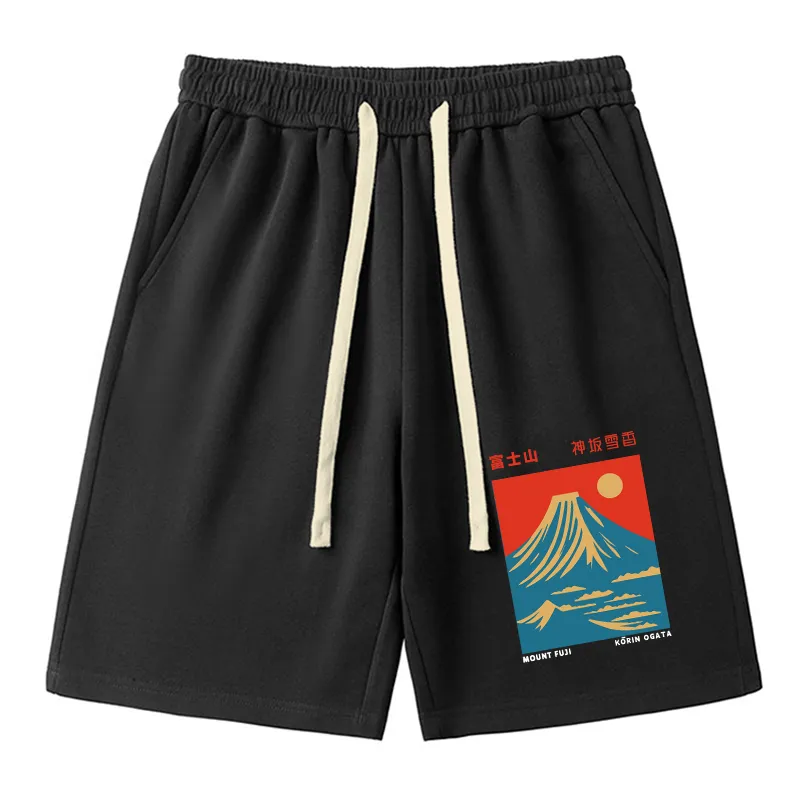 Tokyo-Tiger Mount Fuji Vintage Unisex Shorts Sale