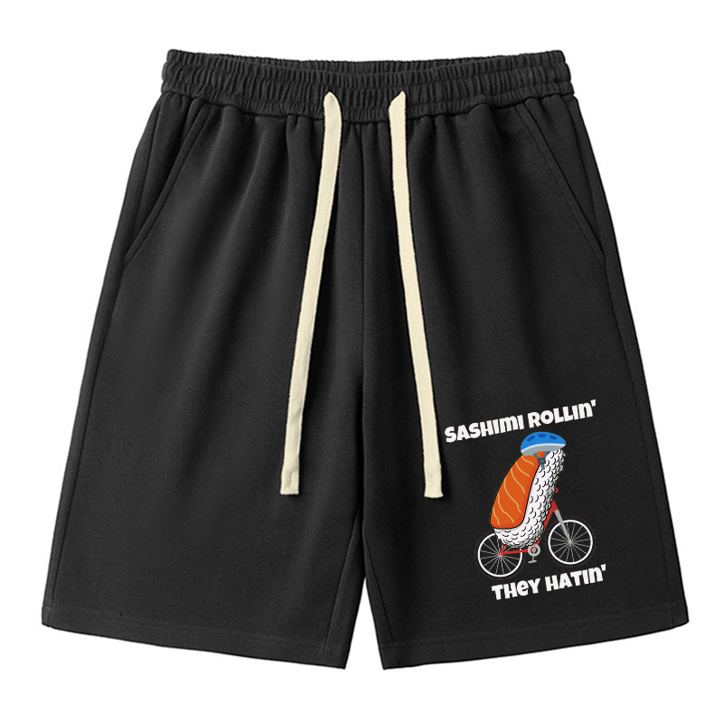 Tokyo-Tiger Sashimi Rollin' They Hatin' Unisex Shorts