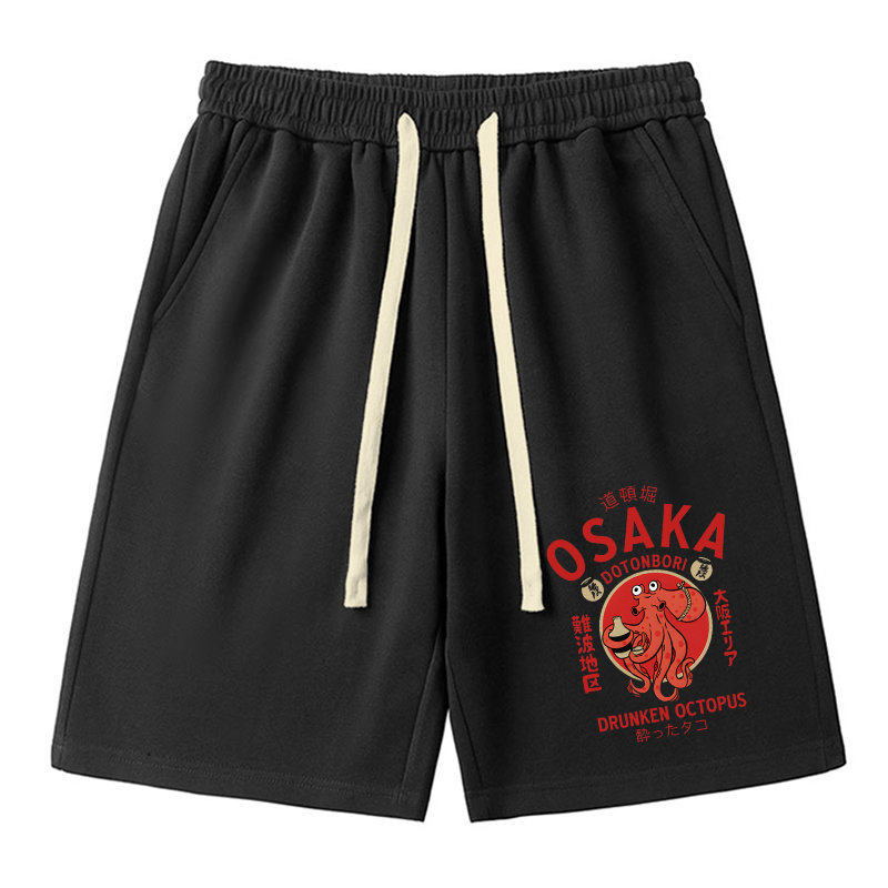 Tokyo-Tiger Drunken Octopus Japan Unisex Shorts
